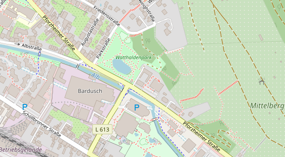 Restaurant auf Karte