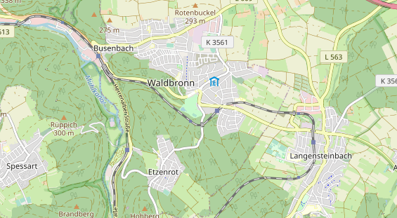 Restaurant auf Karte