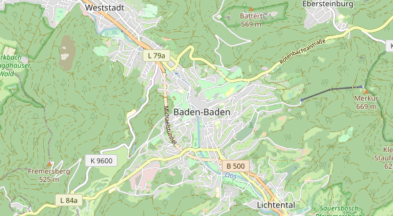 Restaurant auf Karte