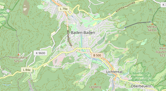 Restaurant auf Karte