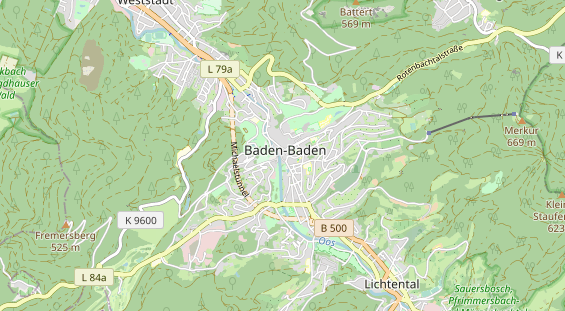 Restaurant auf Karte