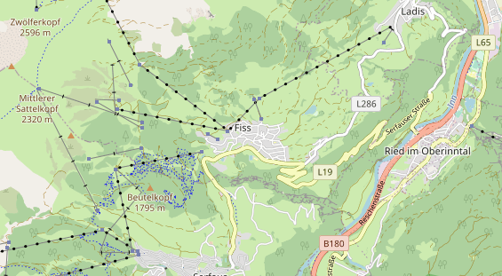 Restaurant auf Karte