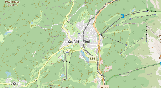 Restaurant auf Karte