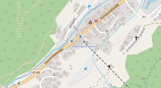 Restaurant auf Karte