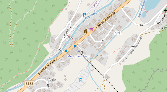 Restaurant auf Karte