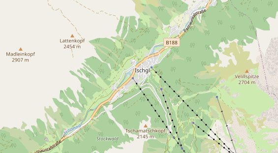 Restaurant auf Karte