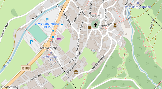 Restaurant auf Karte