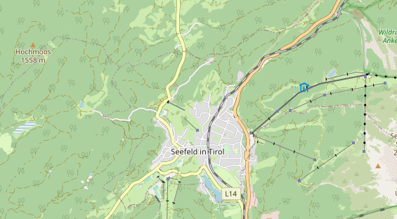 Restaurant auf Karte