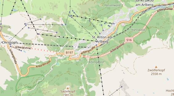 Restaurant auf Karte