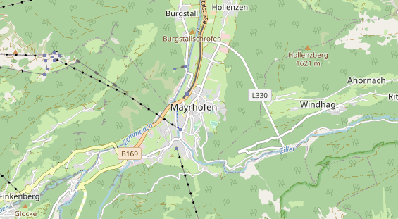 Restaurant auf Karte