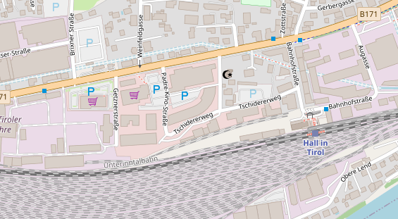 Restaurant auf Karte