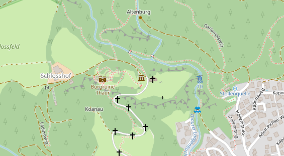 Restaurant auf Karte