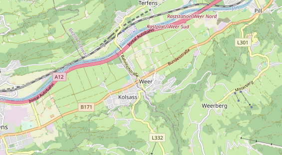 Restaurant auf Karte