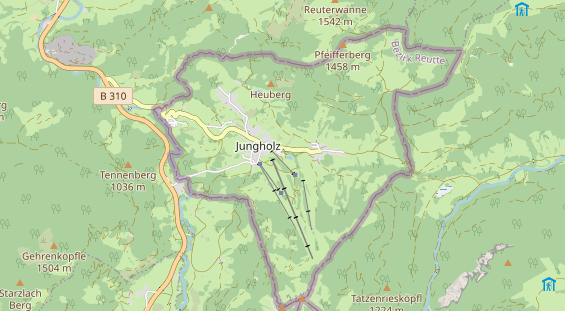 Restaurant auf Karte