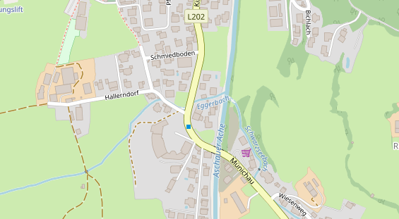 Restaurant auf Karte