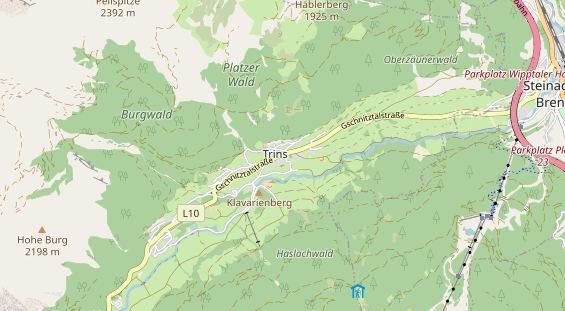 Restaurant auf Karte