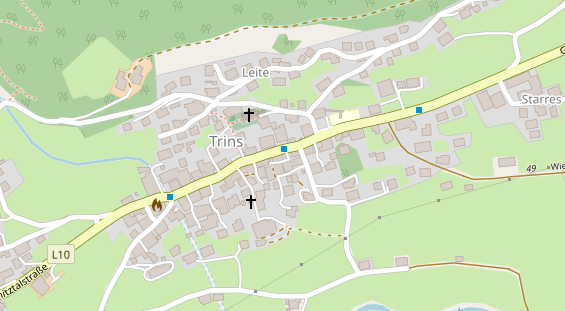 Restaurant auf Karte