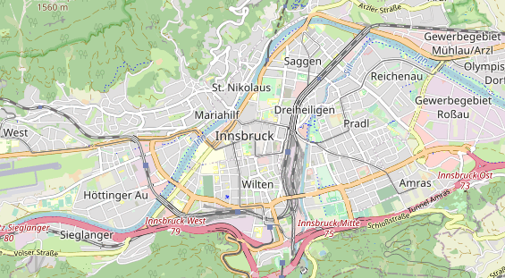 Restaurant auf Karte