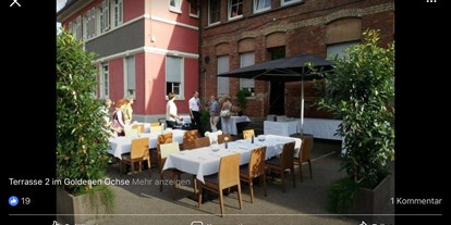 Essen-gehen - Sitzplätze im Freien - Denkendorf (Esslingen) - Terrasse 2 - Goldener Ochse 
