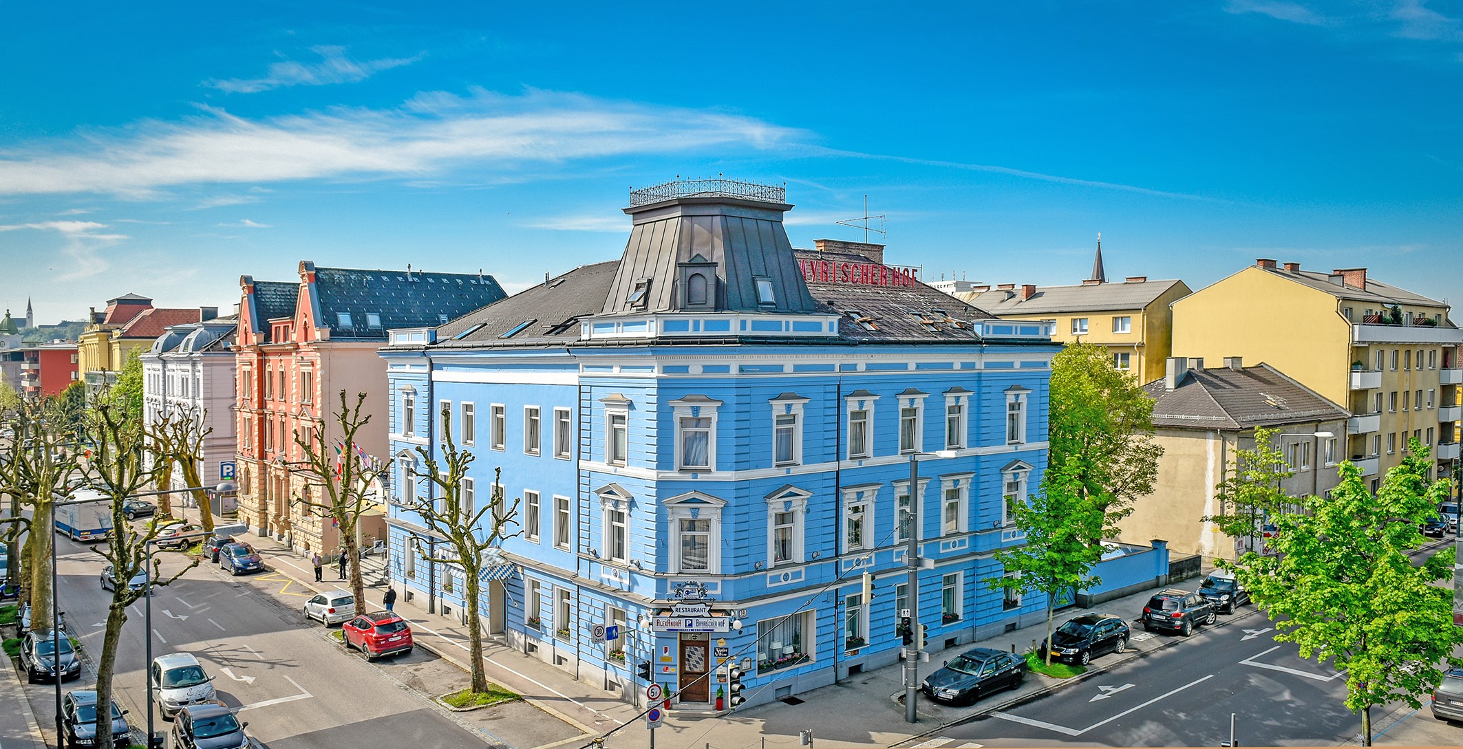 Restaurant - Außenansicht des Hotel & Restaurant Bayrischer Hof, Wels - Gasthof Bayrischer Hof