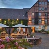 Restaurant - Garten vom Restaurant Weinstube - Weinstube im Romantik Hotel am Brühl