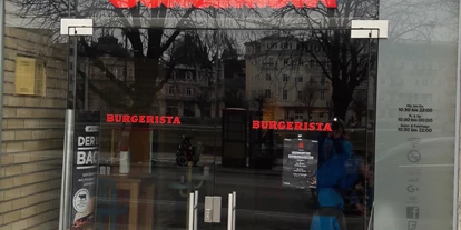 Essen-gehen - Art der Küche: amerikanisch - Zieglau - Eingang in der Griesgasse - BURGERISTA Salzburg