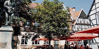 Essen-gehen - Sitzplätze im Freien - Restaurant Ratskeller Wiedenbrück