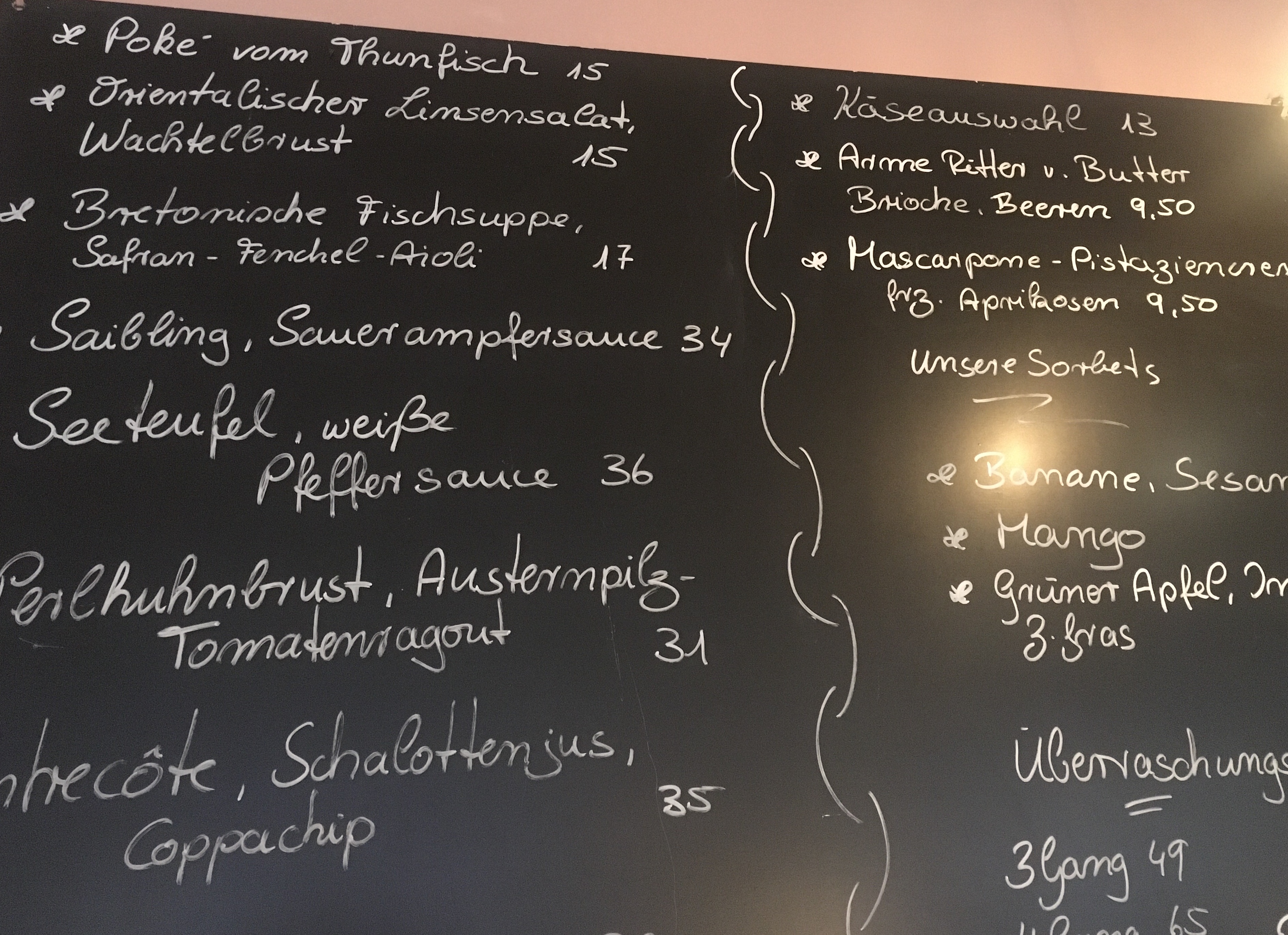 Restaurant - Tageskarte - La Petite Cave de Jeannette