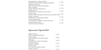 Essen-gehen - Art der Küche: spanisch - Hamburg-Stadt St. Pauli - Speisekarte - EL IBERICO Tapas Restaurant