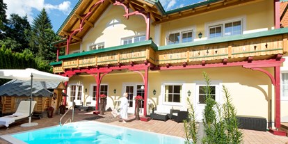 Essen-gehen - grüner Gastgarten - Steiermark - Hotel Rosenhof Murau **** Fam. Ferner