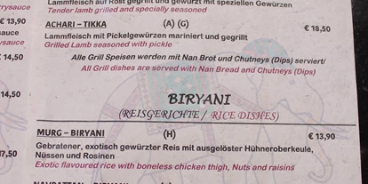 Essen-gehen - Art der Küche: indisch - Viehhausen - Restaurant Taj Mahal