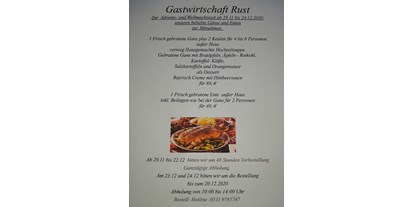 Essen-gehen - Art der Küche: europäisch - PLZ 30657 (Deutschland) - Gastwirtschaft Rust