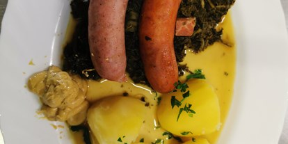 Essen-gehen - Gerichte: Delikatessen - Weserbergland, Harz ... - mit hausschlachter Bregenwurst - Gasthaus Alt Rössing