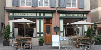 Essen-gehen - Sitzplätze im Freien - PLZ 4133 (Schweiz) - Restaurant Hasenburg