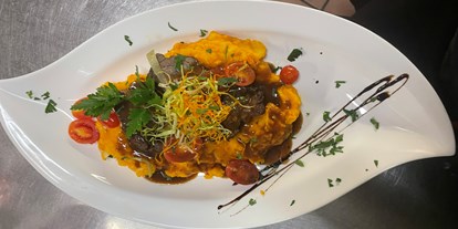 Essen-gehen - Art der Küche: italienisch - Empfingen - Kalbsbäckle - Restaurant-Kastell-Sulz am Neckar
