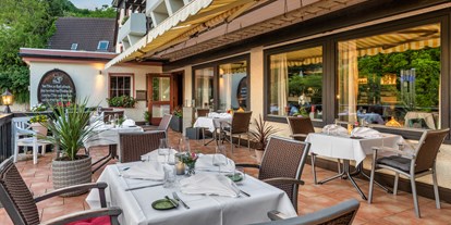 Essen-gehen - grüner Gastgarten - Gottenheim - Hotel-Restaurant Rebstock