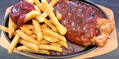 Essen-gehen - Gerichte: Fast-Food - Zigeuner Schnitzel - Schlemmer - Hütte / Imbiss & Partyservice