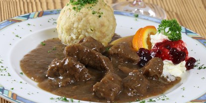 Essen-gehen - Gerichte: Suppen - Rosental (Leogang) - Feines vom Biorind - Landgasthof Seisenbergklamm