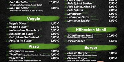 Essen-gehen - Gerichte: Fast-Food - Schlierbach (Göppingen) - Da&Da Heiningen 