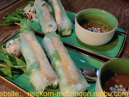 Essen-gehen - Sitzplätze im Freien - Neckartenzlingen - Vietnamesische Restaurant REISKORN Metzingen
