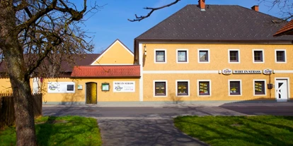 Essen-gehen - grüner Gastgarten - Krenglbach - Unser Gasthaus - Gasthaus Wirt in Strass
