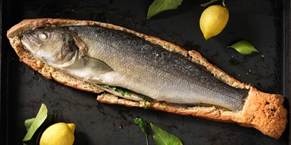 Essen-gehen - Gerichte: Fisch - Rauchenwarth - Wolfsbarsch in Salzkruste - Il Melograno