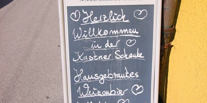 Essen-gehen - rollstuhlgerecht - Vorderfager - s'Kloane Brauhaus in Kastner's Schenke