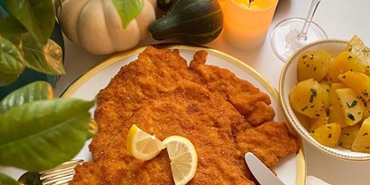 Essen-gehen - Franzensdorf - Putenschnitzel mit Petersilkartoffeln - Mediterrano