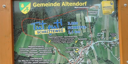 Essen-gehen - Spielplatz - Altendorf (Altendorf) - Wandergebiet - Gasthaus zur Dorfwirtin