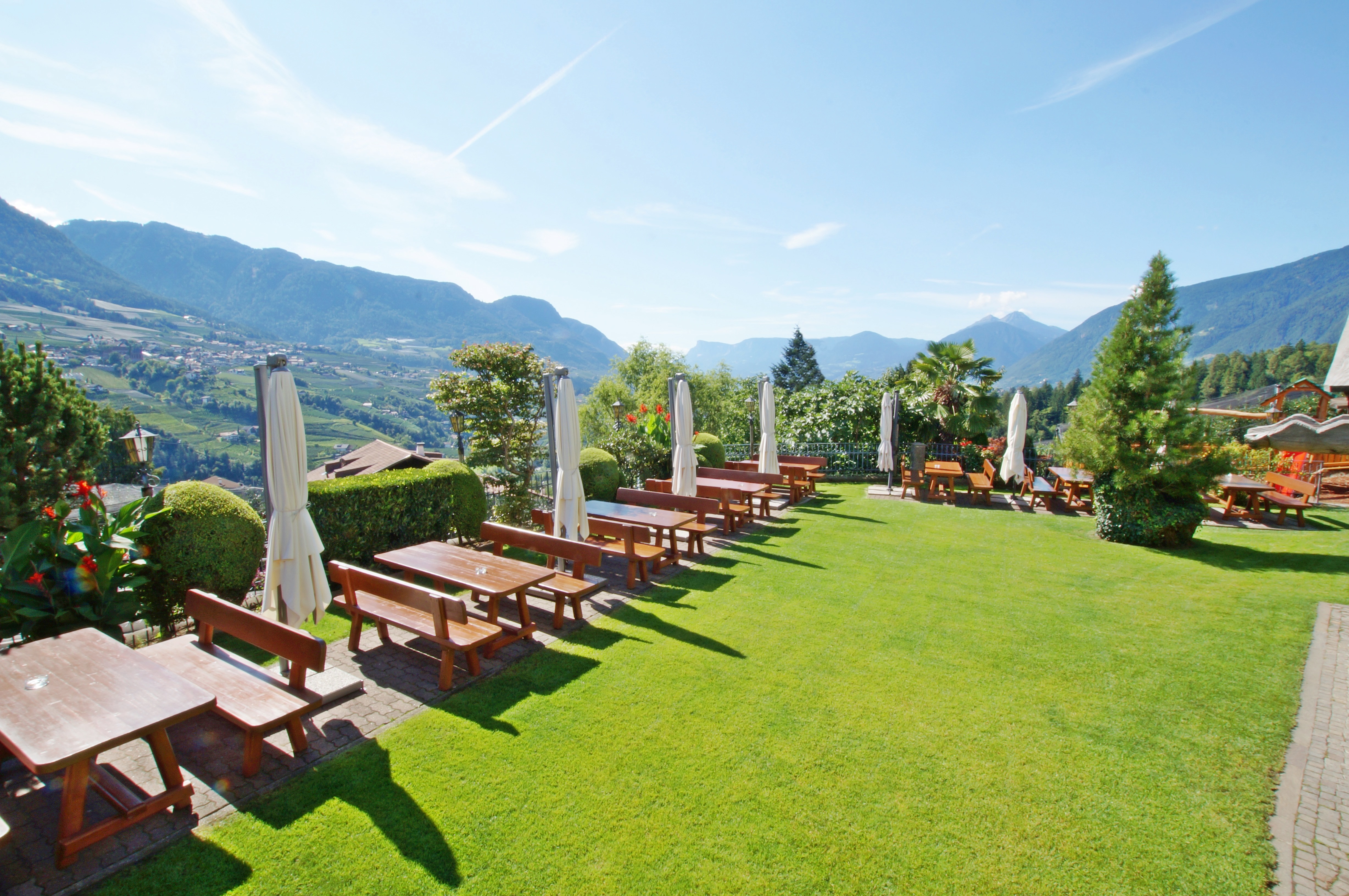 Restaurant - Panormagarten des Restaurant Hilberkeller - Restaurant Hilberkeller