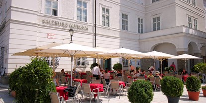 Essen-gehen - Sitzplätze im Freien - Salzburg - Seenland - Mozarts Espresso