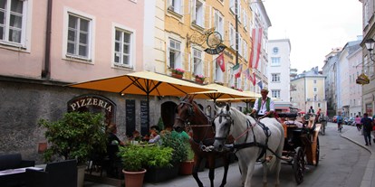 Essen-gehen - Sitzplätze im Freien - Salzburg-Stadt Salzburger Altstadt - Trattoria Domani