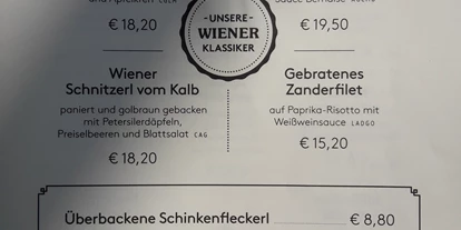 Essen-gehen - Art der Küche: österreichisch - PLZ 5061 (Österreich) - Speisekarte Hauptspeisen - Das Johann - Wiener Cafe und Restaurant