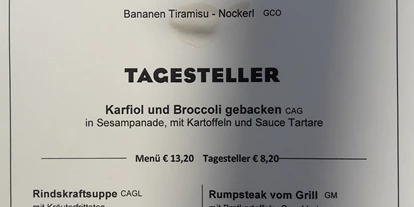 Essen-gehen - Art der Küche: österreichisch - Zieglau - Speisekarte Tagesteller - Das Johann - Wiener Cafe und Restaurant
